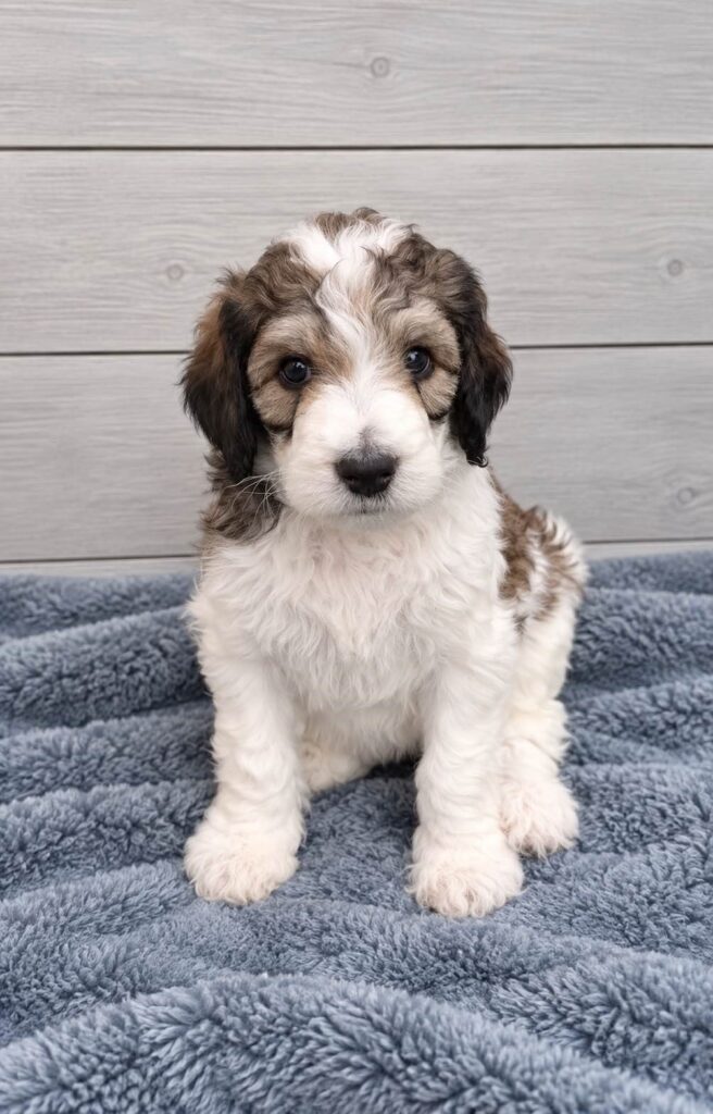 Cassie, a Bernedoodle puppy from the Written in the Stars litter