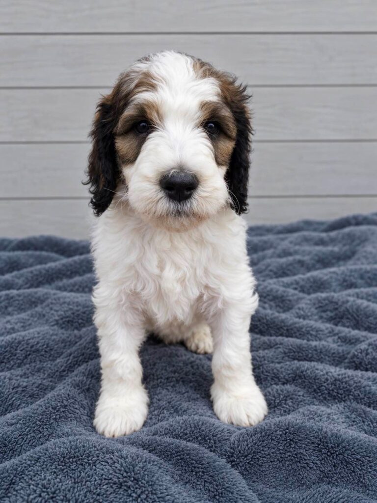 Rigel, a Bernedoodle puppy from the Written in the Stars litter at M&M Doodles